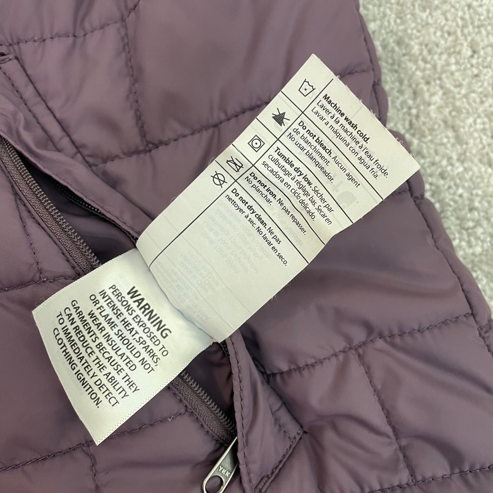 Carhartt Reversible Vest Womens Large Quilted Insulated Plaid Amoret Purple - Picture 5 of 10